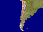 Chile Satellit + Grenzen 1600x1200